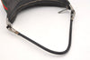 Authentic GUCCI Web Sherry Line Shoulder Bag Canvas Leather 01233 Black 2931J