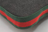 Authentic GUCCI Web Sherry Line Shoulder Bag Canvas Leather 01233 Black 2931J
