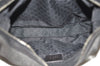 Authentic GUCCI Web Sherry Line Shoulder Bag Canvas Leather 01233 Black 2931J