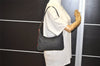 Authentic GUCCI Web Sherry Line Shoulder Bag Canvas Leather 01233 Black 2931J