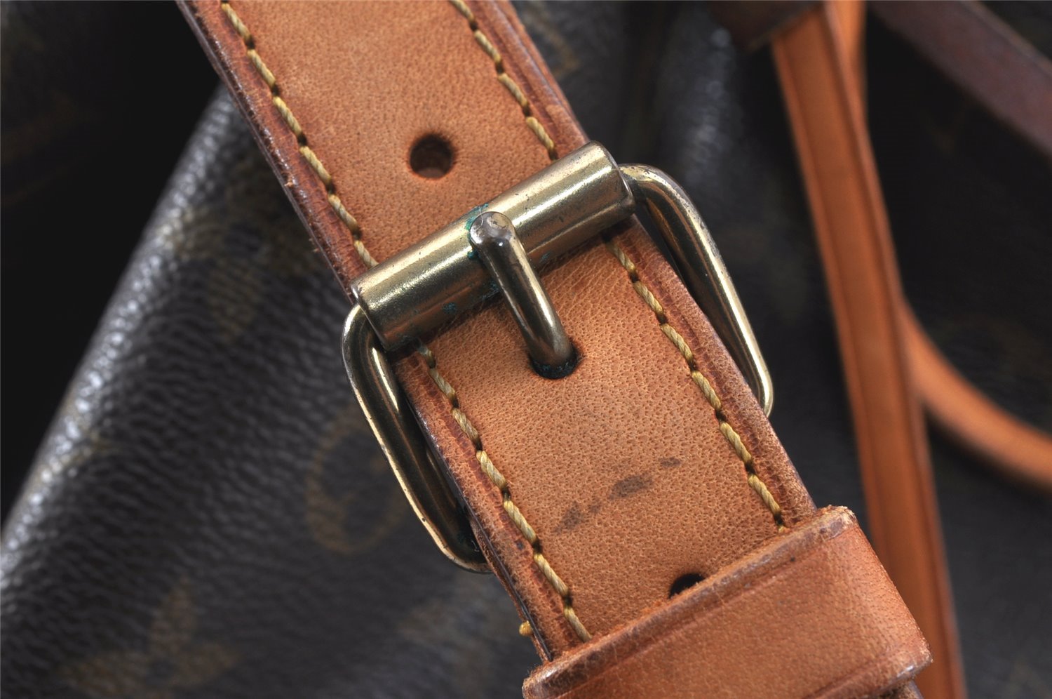 Authentic Louis Vuitton Monogram Petit Noe M42226 Shoulder Drawstring Bag 2931K