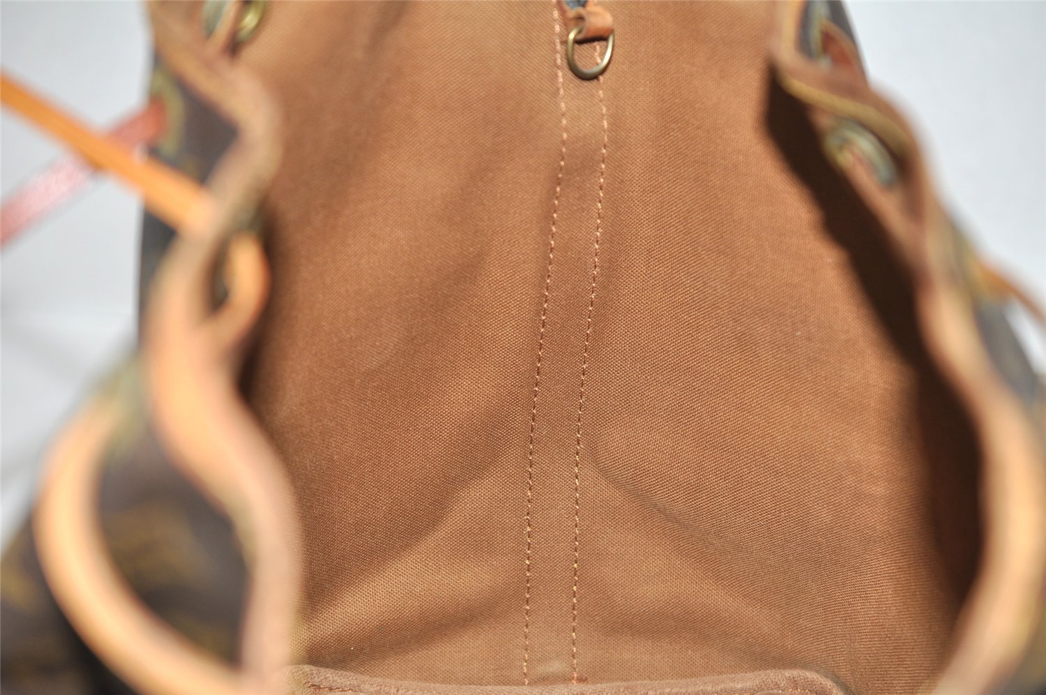 Authentic Louis Vuitton Monogram Petit Noe M42226 Shoulder Drawstring Bag 2931K