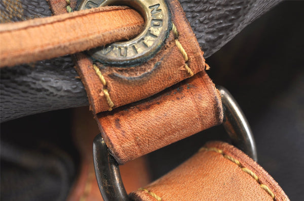 Authentic Louis Vuitton Monogram Petit Noe M42226 Shoulder Drawstring Bag 2931K