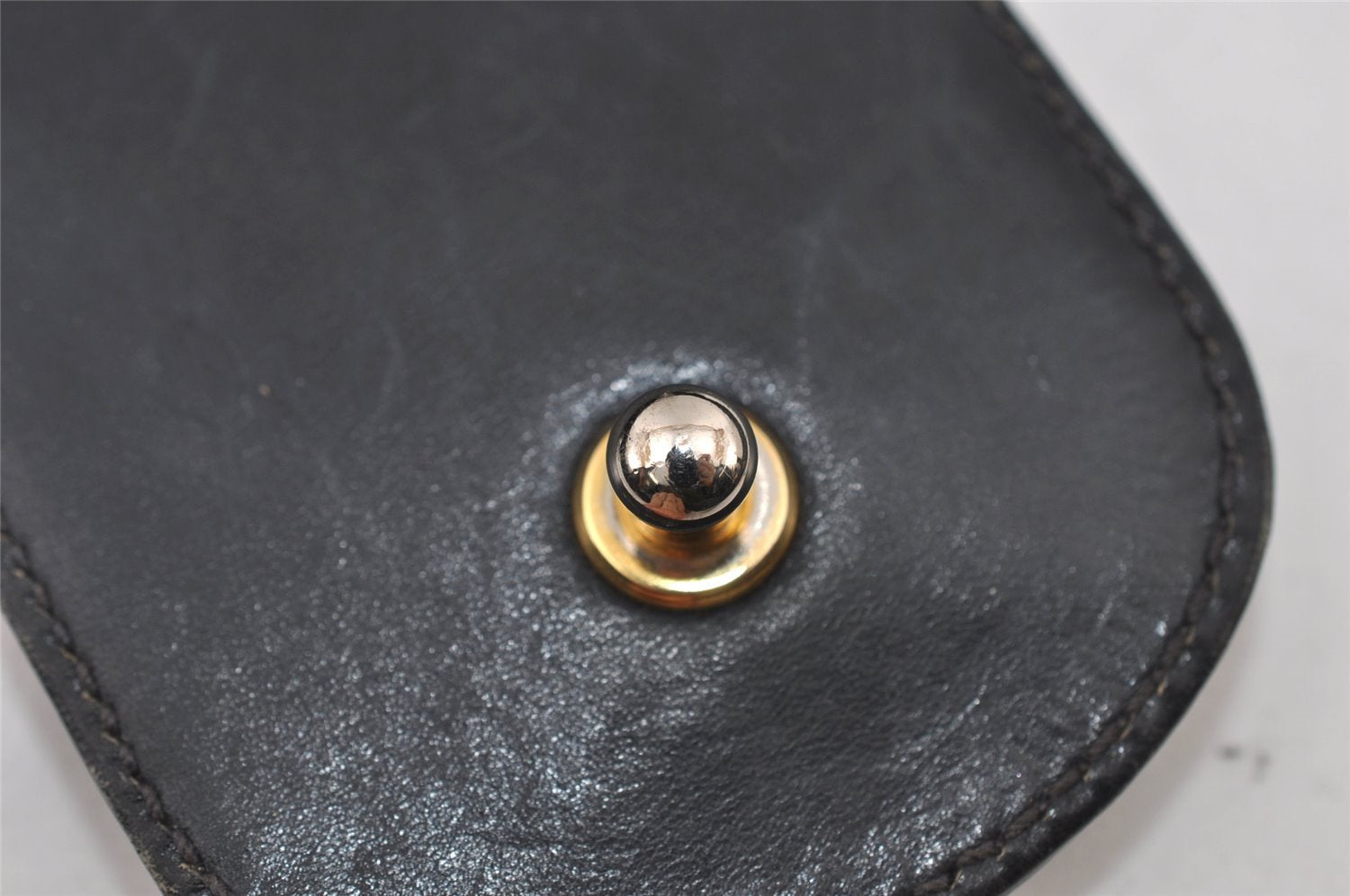 Authentic GUCCI Sherry Line Vintage Shoulder Bag Purse Leather Navy Blue 2932I