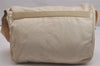 Authentic PRADA Nylon Tessuto Leather Shoulder Cross Body Bag Purse Beige 2933J