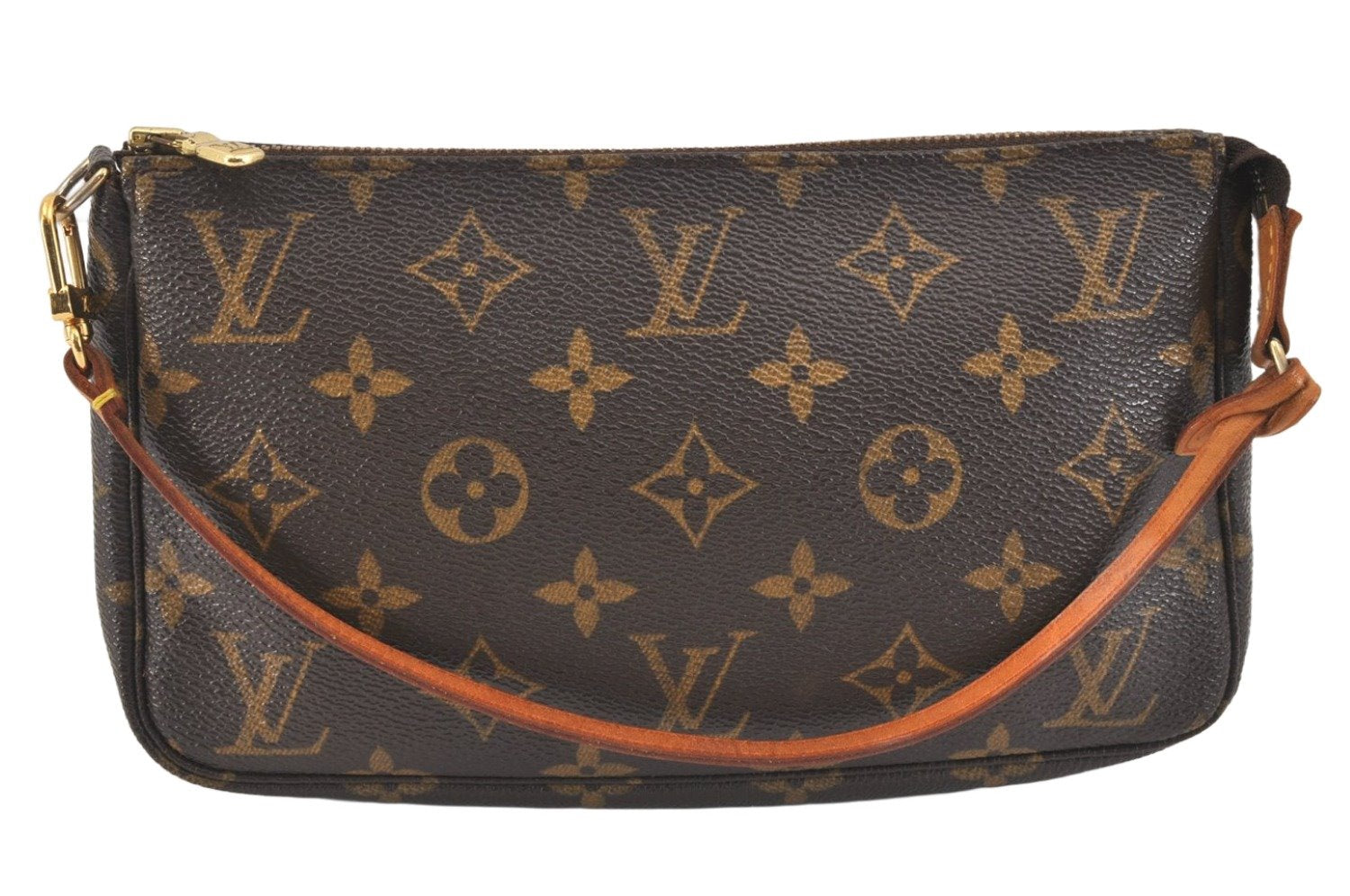 Authentic Louis Vuitton Monogram Pochette Accessoires Pouch M51980 LV 2933K