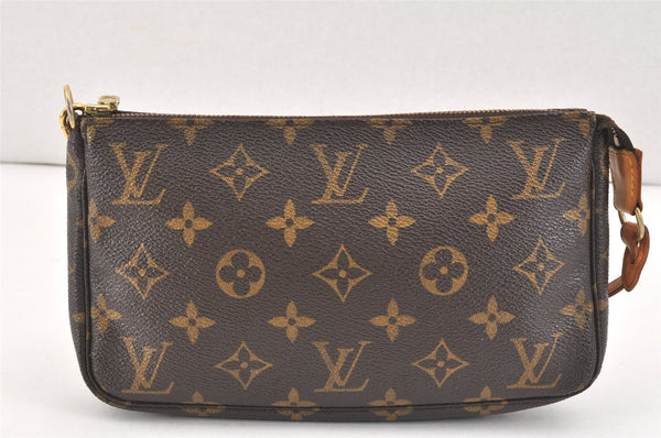 Authentic Louis Vuitton Monogram Pochette Accessoires Pouch M51980 LV 2933K