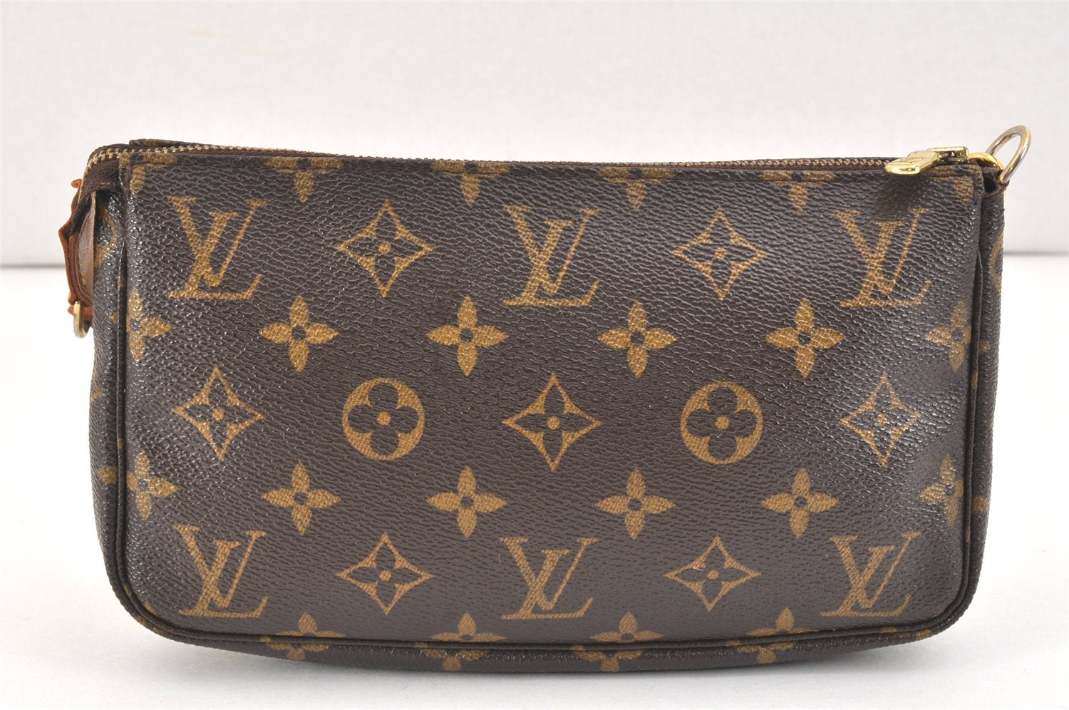 Authentic Louis Vuitton Monogram Pochette Accessoires Pouch M51980 LV 2933K