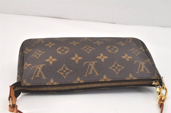 Authentic Louis Vuitton Monogram Pochette Accessoires Pouch M51980 LV 2933K