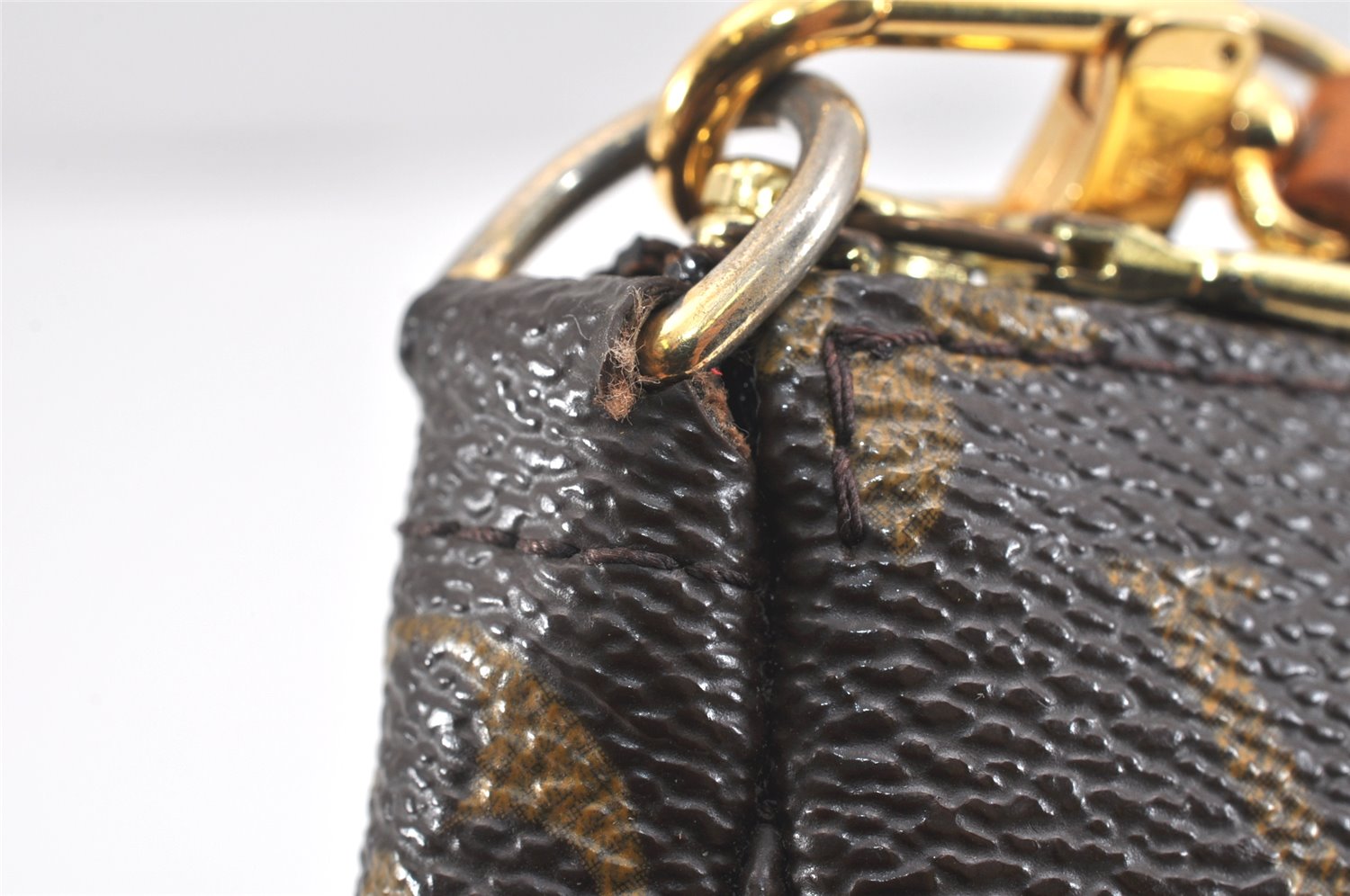 Authentic Louis Vuitton Monogram Pochette Accessoires Pouch M51980 LV 2933K