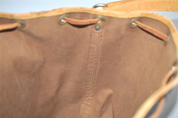 Authentic Louis Vuitton Monogram Noe Shoulder Drawstring Bag M42224 LV 2935I