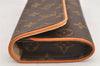 Authentic Louis Vuitton Monogram Pochette Twin PM Shoulder Bag M51854 LV 2935K