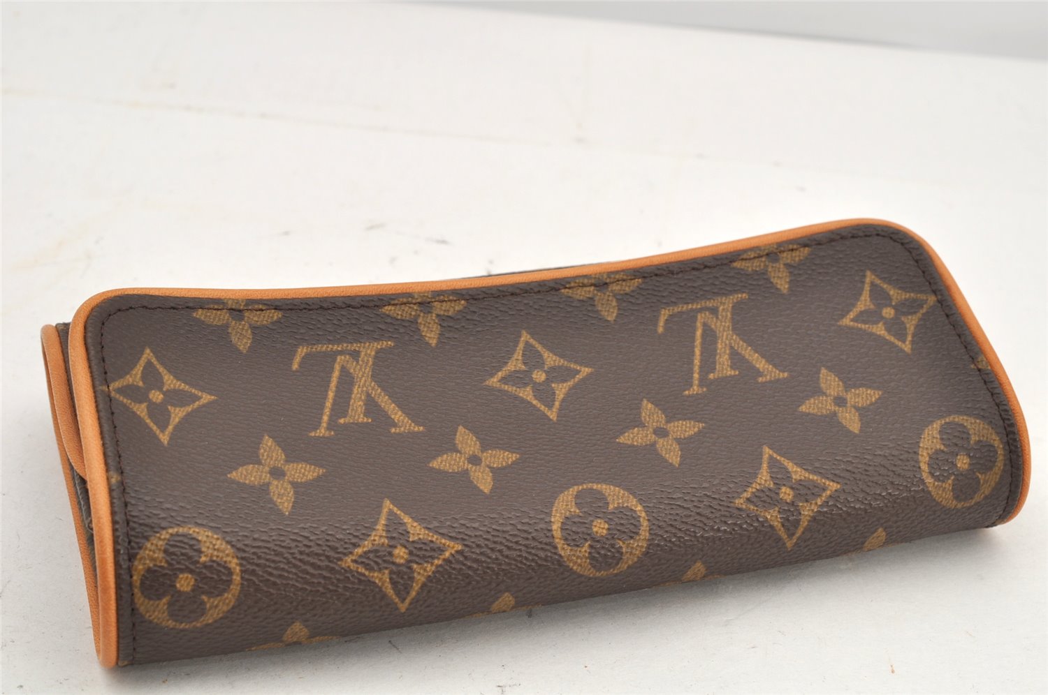 Authentic Louis Vuitton Monogram Pochette Twin PM Shoulder Bag M51854 LV 2935K