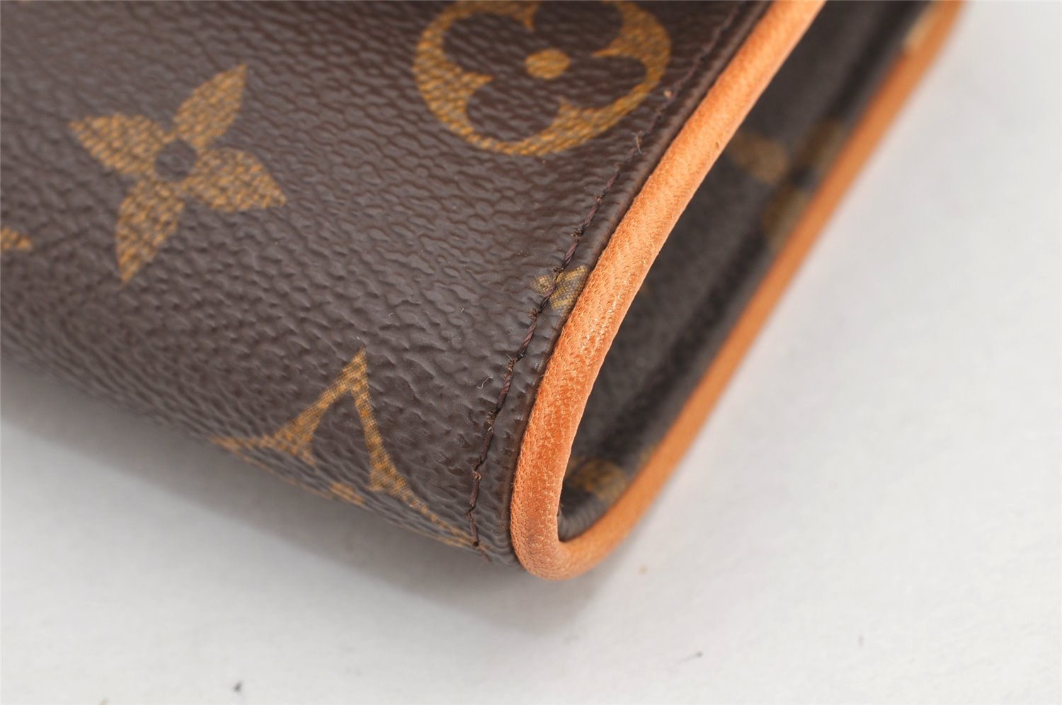 Authentic Louis Vuitton Monogram Pochette Twin PM Shoulder Bag M51854 LV 2935K