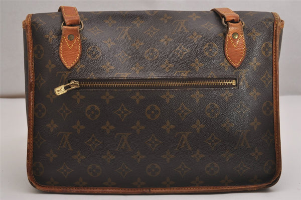 Authentic Louis Vuitton Monogram Sac Bazas Shoulder Cross Bag M99013 LV 2936J