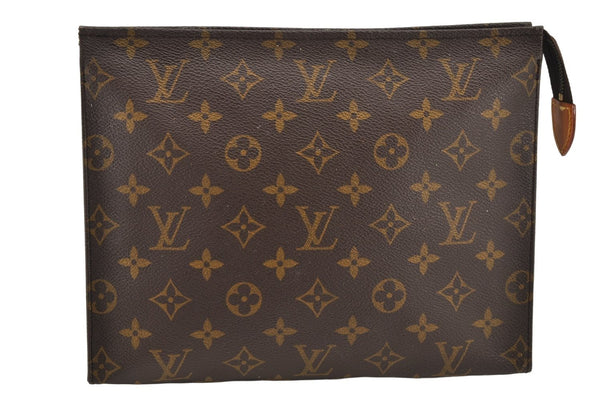 Auth Louis Vuitton Monogram Poche Toilette 26 M47542 Cosmetics Pouch Junk 2936K