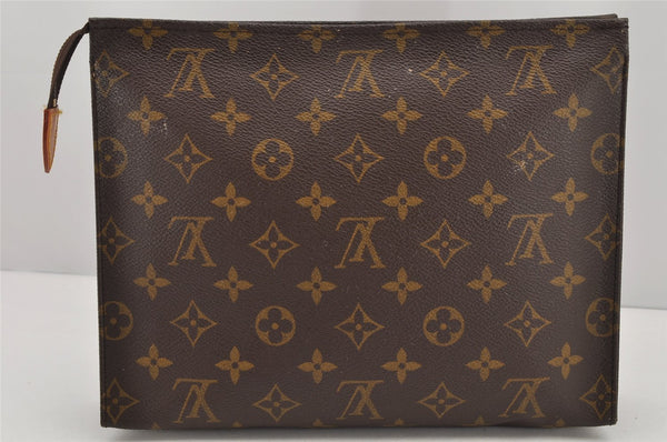 Auth Louis Vuitton Monogram Poche Toilette 26 M47542 Cosmetics Pouch Junk 2936K