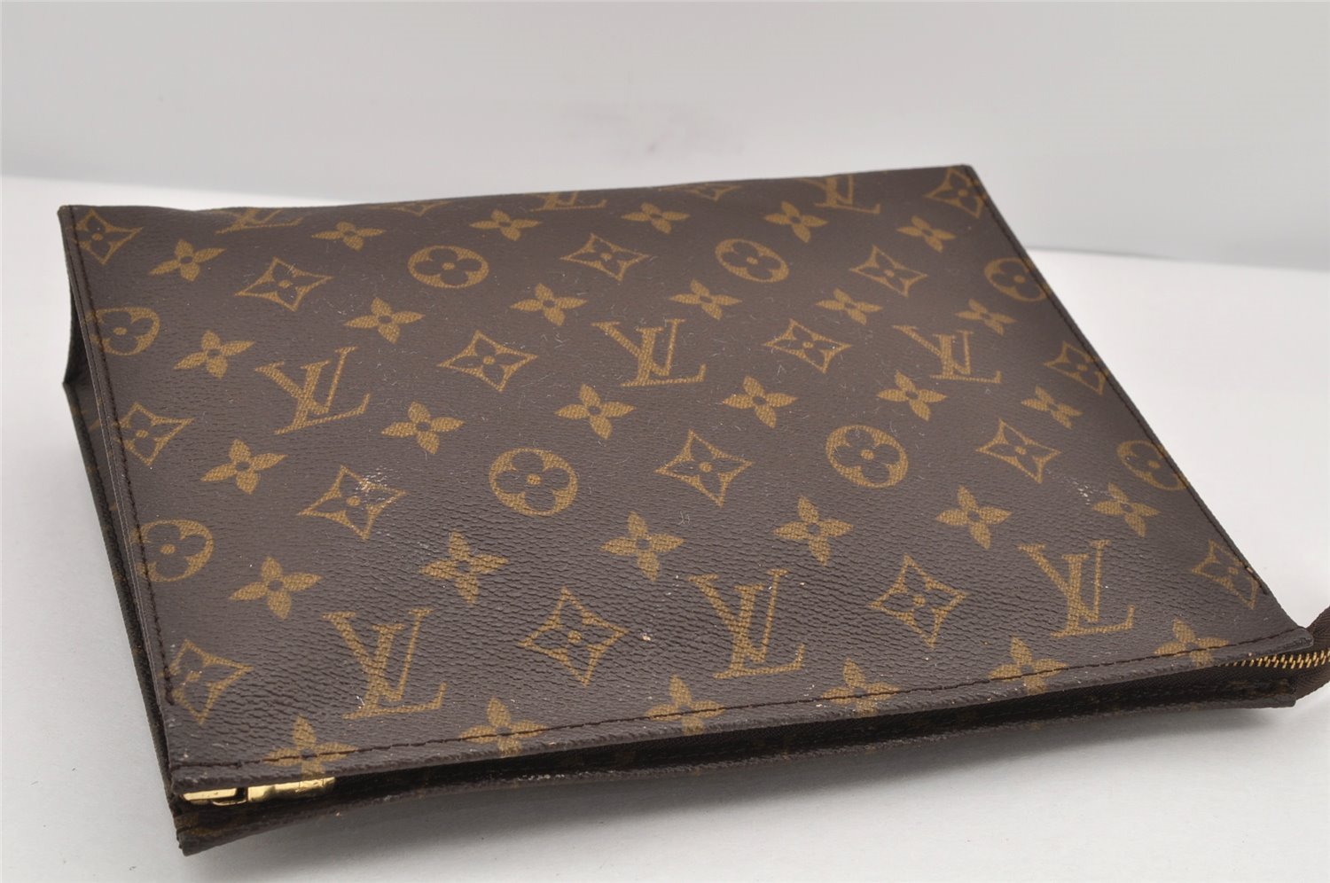 Auth Louis Vuitton Monogram Poche Toilette 26 M47542 Cosmetics Pouch Junk 2936K