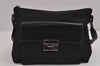 Authentic GUCCI Vintage Shoulder Bag Purse Nylon Leather Black Junk 2937J
