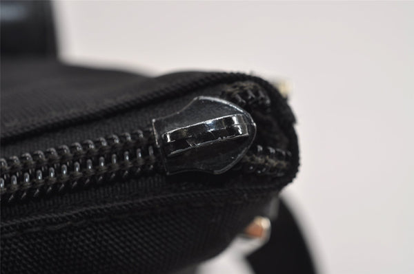 Authentic GUCCI Vintage Shoulder Bag Purse Nylon Leather Black Junk 2937J