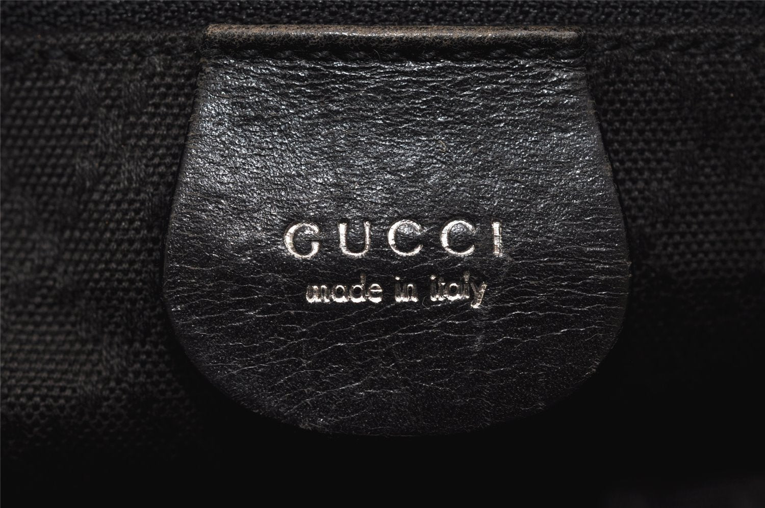 Authentic GUCCI Vintage Shoulder Bag Purse Nylon Leather Black Junk 2937J