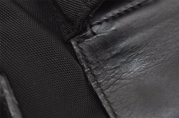 Authentic GUCCI Vintage Shoulder Bag Purse Nylon Leather Black Junk 2937J