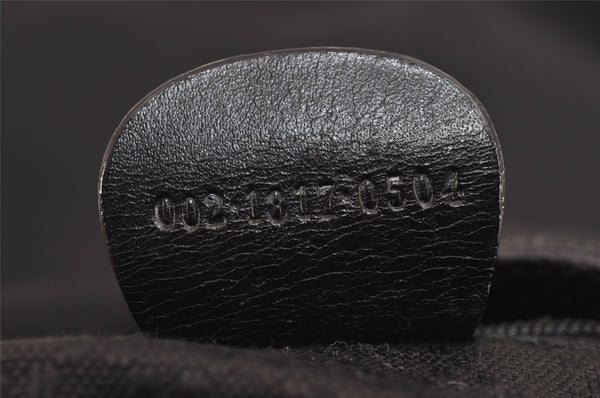 Authentic GUCCI Vintage Shoulder Bag Purse Nylon Leather Black Junk 2937J