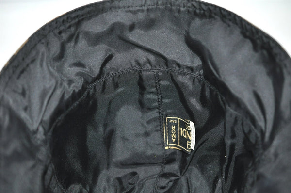 Authentic FENDI Zucca Vintage Bucket Hat Cap Nylon Brown 2937K