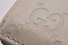Authentic GUCCI New Britt Guccissima Card Case GG Leather 233184 White 2938J