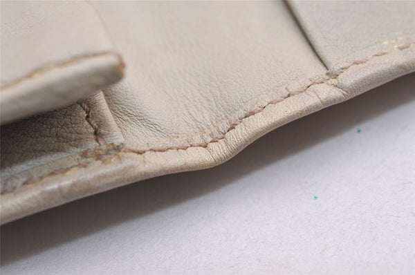 Authentic GUCCI New Britt Guccissima Card Case GG Leather 233184 White 2938J