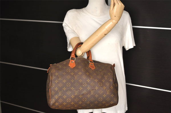 Authentic Louis Vuitton Monogram Speedy 35 Hand Boston Bag Old Model Junk 2938K