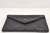 Authentic CHANEL Calf Skin Bicolore Vintage Coin Card Case Purse Black CC 2939K