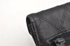 Authentic CHANEL Calf Skin Bicolore Vintage Coin Card Case Purse Black CC 2939K