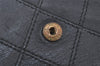 Authentic CHANEL Calf Skin Bicolore Vintage Coin Card Case Purse Black CC 2939K