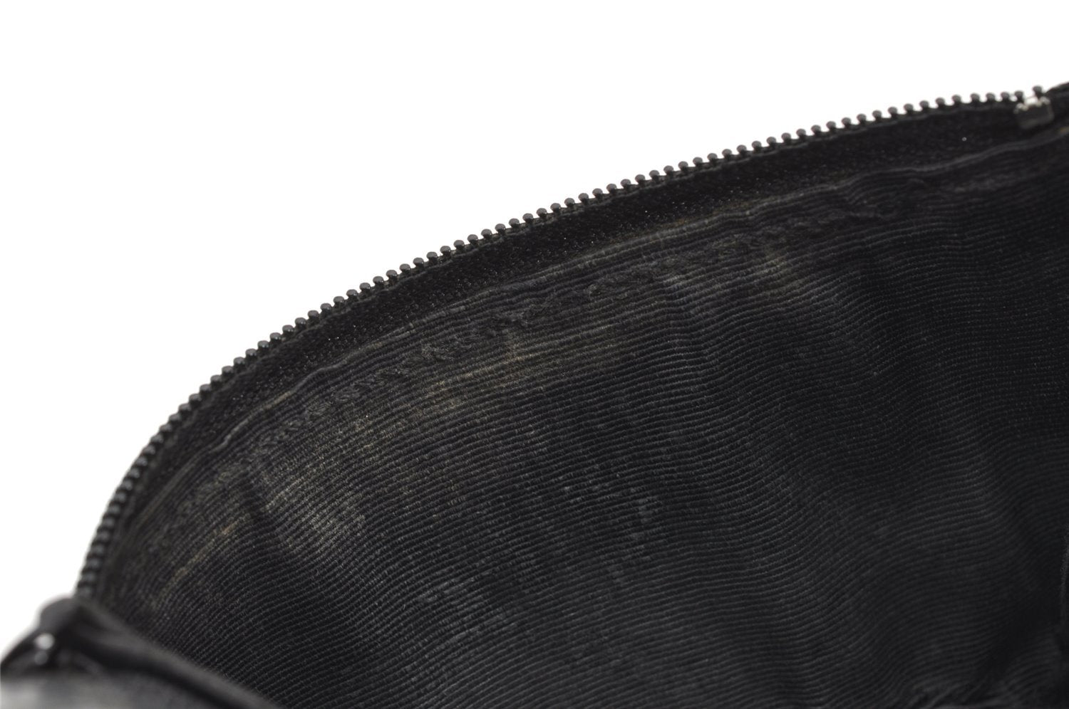 Authentic CHANEL Calf Skin Bicolore Vintage Coin Card Case Purse Black CC 2939K