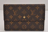 Authentic Louis Vuitton Monogram Pochette Pass Pole M60135 Trifold Wallet 2940J