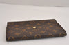 Authentic Louis Vuitton Monogram Pochette Pass Pole M60135 Trifold Wallet 2940J