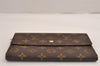 Authentic Louis Vuitton Monogram Pochette Pass Pole M60135 Trifold Wallet 2940J