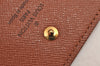 Authentic Louis Vuitton Monogram Pochette Pass Pole M60135 Trifold Wallet 2940J