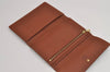 Authentic Louis Vuitton Monogram Pochette Pass Pole M60135 Trifold Wallet 2940J