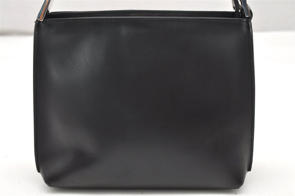 Authentic GUCCI Vintage Hand Bag Purse Leather Black 2941K