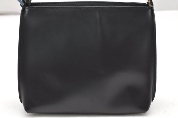 Authentic GUCCI Vintage Hand Bag Purse Leather Black 2941K