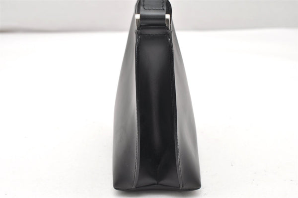 Authentic GUCCI Vintage Hand Bag Purse Leather Black 2941K