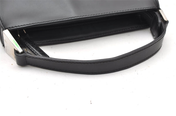 Authentic GUCCI Vintage Hand Bag Purse Leather Black 2941K