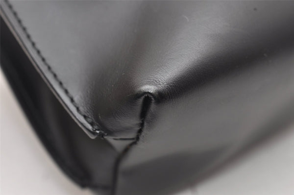 Authentic GUCCI Vintage Hand Bag Purse Leather Black 2941K