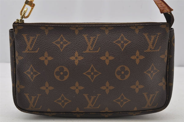 Authentic Louis Vuitton Monogram Pochette Accessoires Pouch M51980 LV 2942J