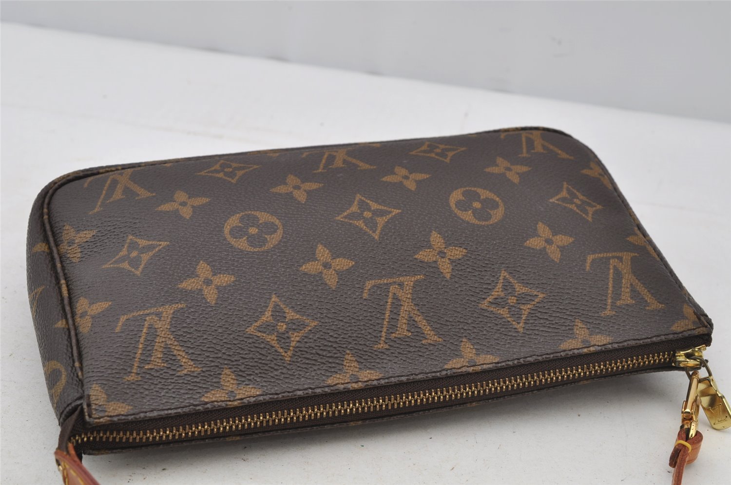 Authentic Louis Vuitton Monogram Pochette Accessoires Pouch M51980 LV 2942J