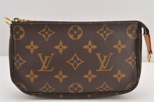 Authentic Louis Vuitton Monogram Pochette Accessoires Pouch M51980 LV 2943K
