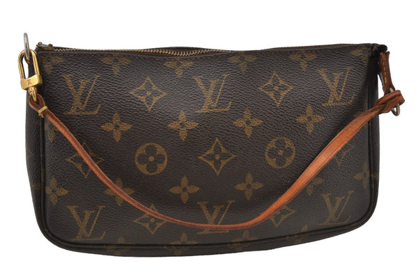 Authentic Louis Vuitton Monogram Pochette Accessoires Pouch M51980 Junk 2945J