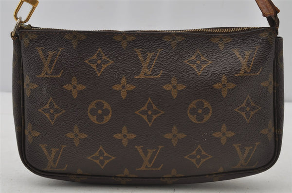 Authentic Louis Vuitton Monogram Pochette Accessoires Pouch M51980 Junk 2945J